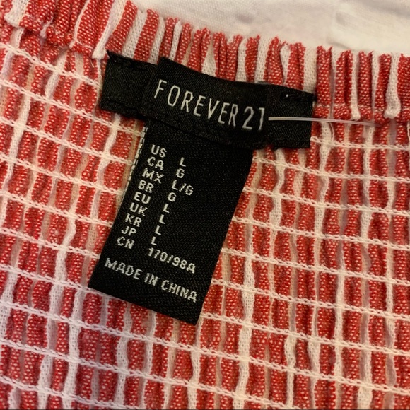 ⭐️ NEW Forever21 Red and White Stripe Dress - Picture 6 of 6
